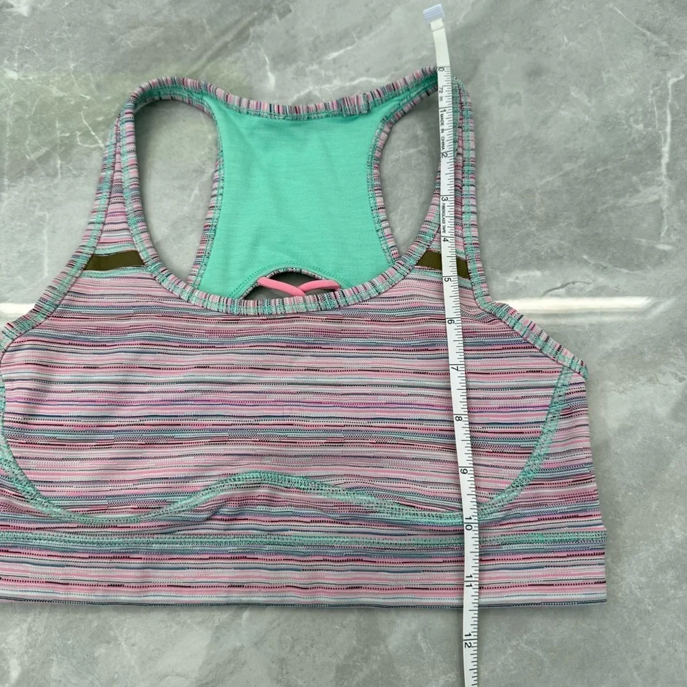 Women’s Lululemon Sweaty Or Not Sports Bra II Strappy Reflective Size 4 - Picture 15 of 16